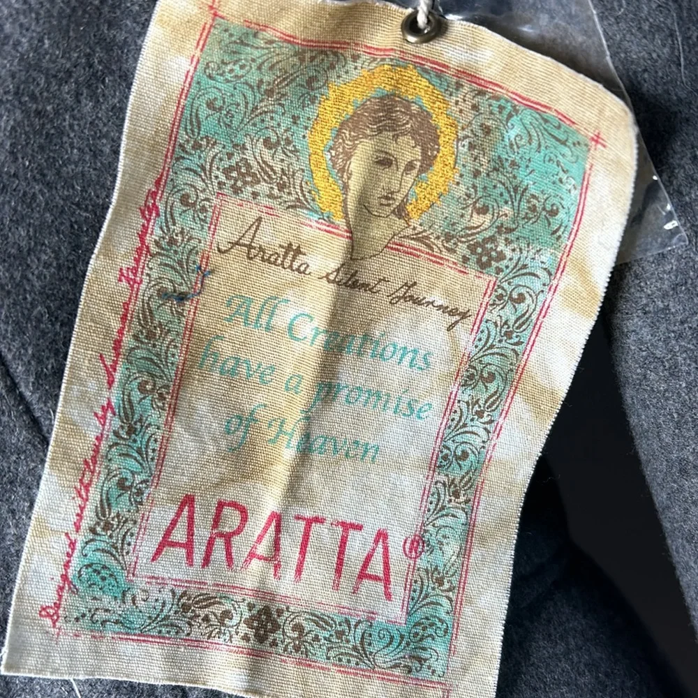 Aratta Silent Journey double breasted wool pea coat - Picture 4 of 9